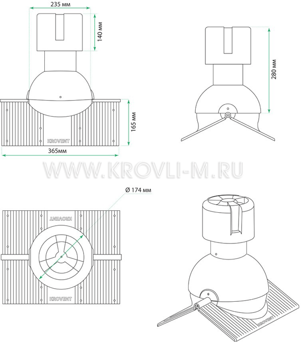 Krovent Pipe-Cone